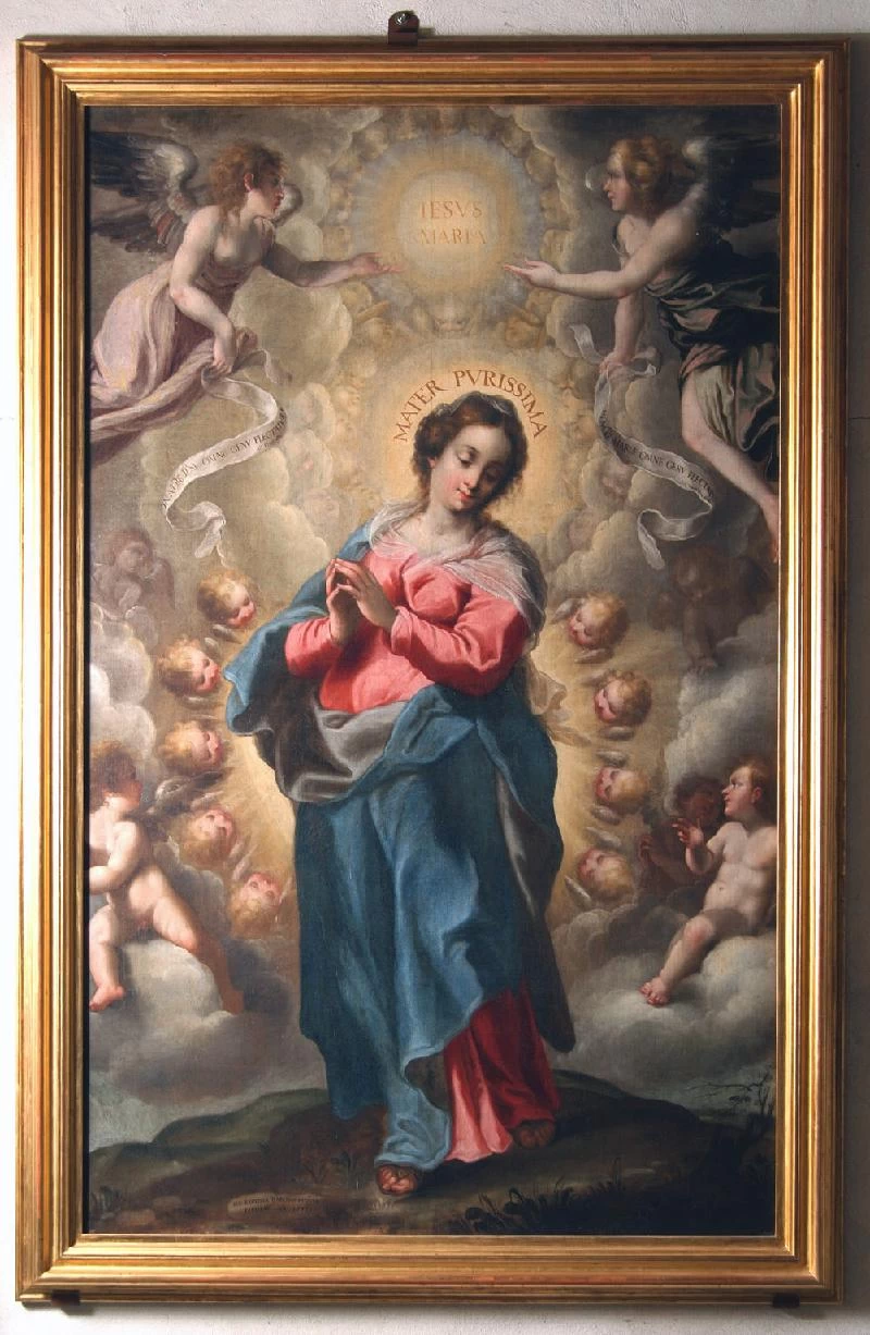 Battista (1637), Madonna e angeli